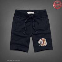 heren abercrombie and fitch chief logo athletic shorts grijs zwart Verkoop Wonderful wfl3p998